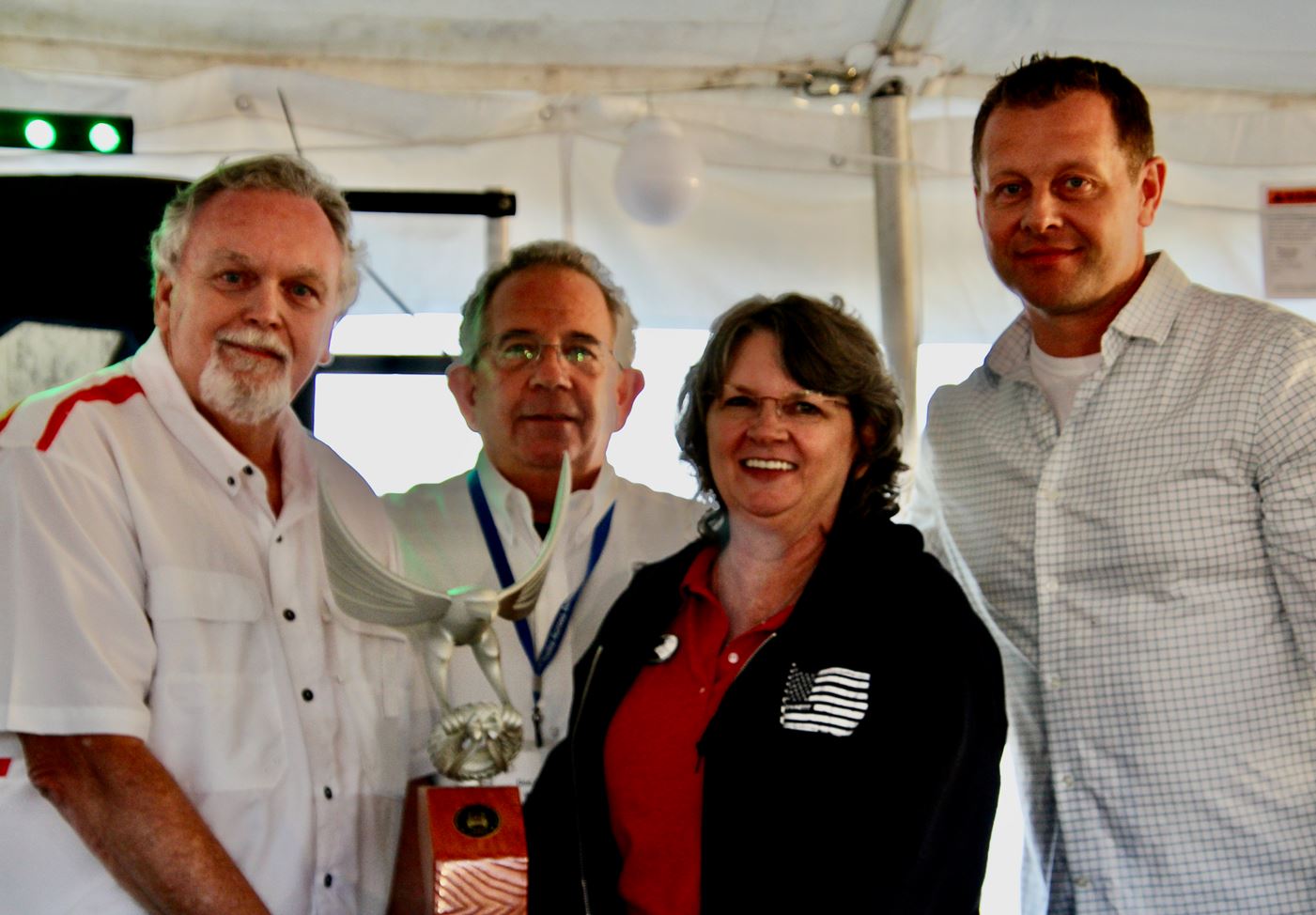 Left to right: Lee Gentry, Bennett Family of Companies; Don Queeney, WAA Director of Trucking; Donna Padgett, Bennett Family of Companies; and Rob Worcester, WAA Transportation and Logistics.