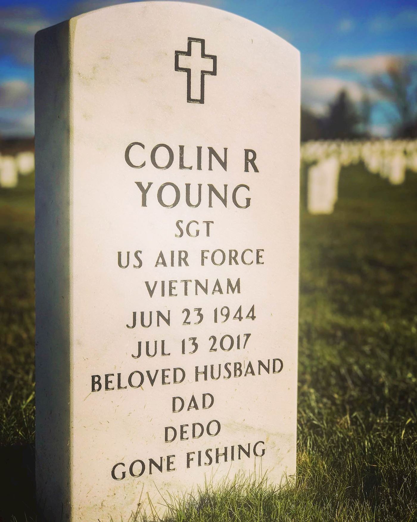 <i class="material-icons" data-template="memories-icon">account_balance</i><br/>Colin  Young<br/>Posted by: Nicole V.<br/><div class='remember-wall-long-description'>
  This wreath honors my father who passed away in July</div><a class='btn btn-primary btn-sm mt-2 remember-wall-toggle-long-description' onclick='initRememberWallToggleLongDescriptionBtn(this)'>Learn more</a>