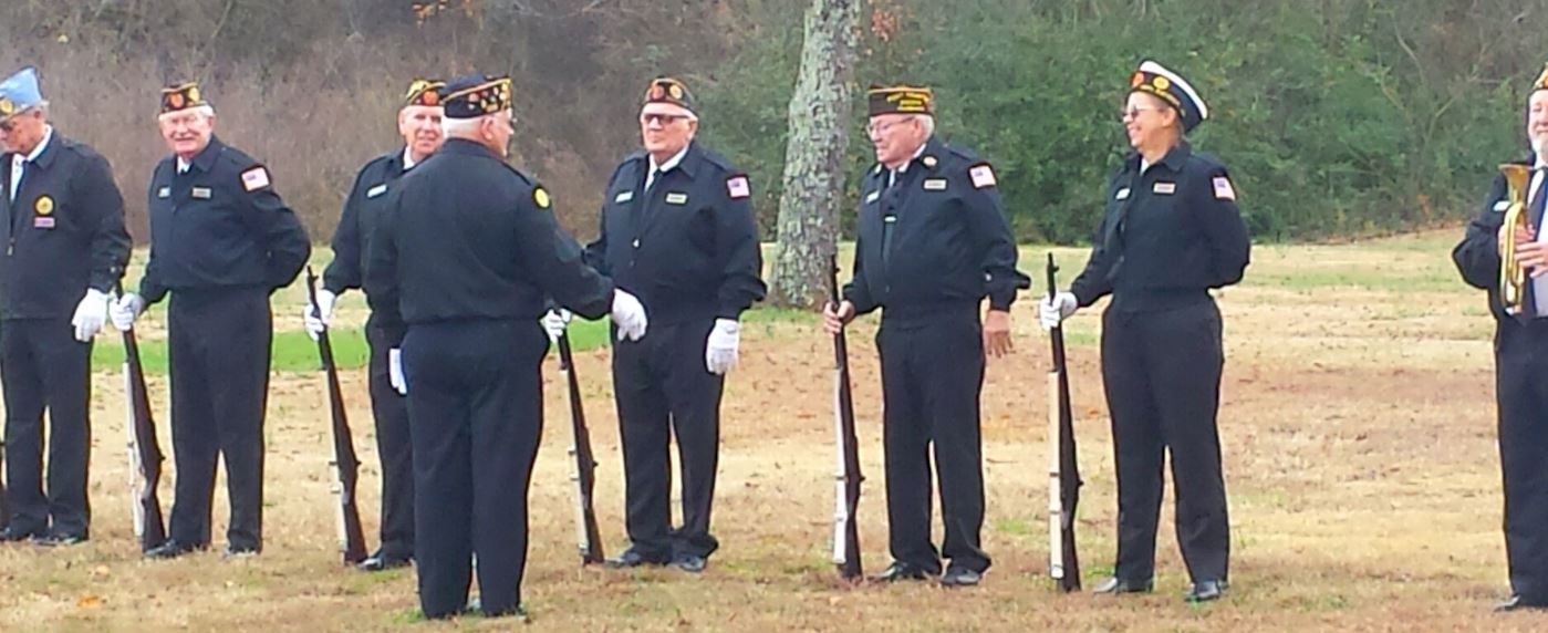 Honor Guard assisting in the ceremony.