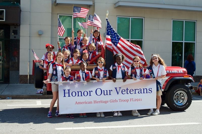 AHG Troop 2911 at the City of Orlando Veterans Day Parade