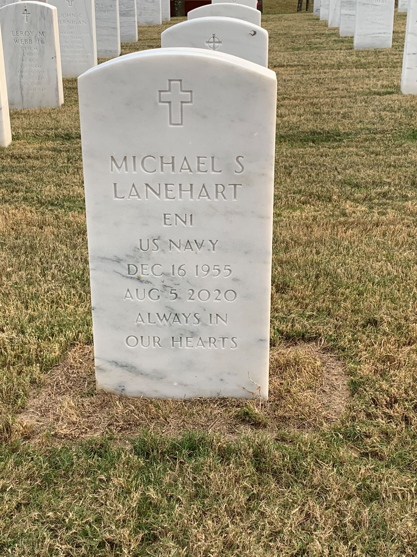 <i class="material-icons" data-template="memories-icon">message</i><br/>Michael S Lanehart , Navy<br/><div class='remember-wall-long-description'>
  Always in our hearts??</div><a class='btn btn-primary btn-sm mt-2 remember-wall-toggle-long-description' onclick='initRememberWallToggleLongDescriptionBtn(this)'>Learn more</a>