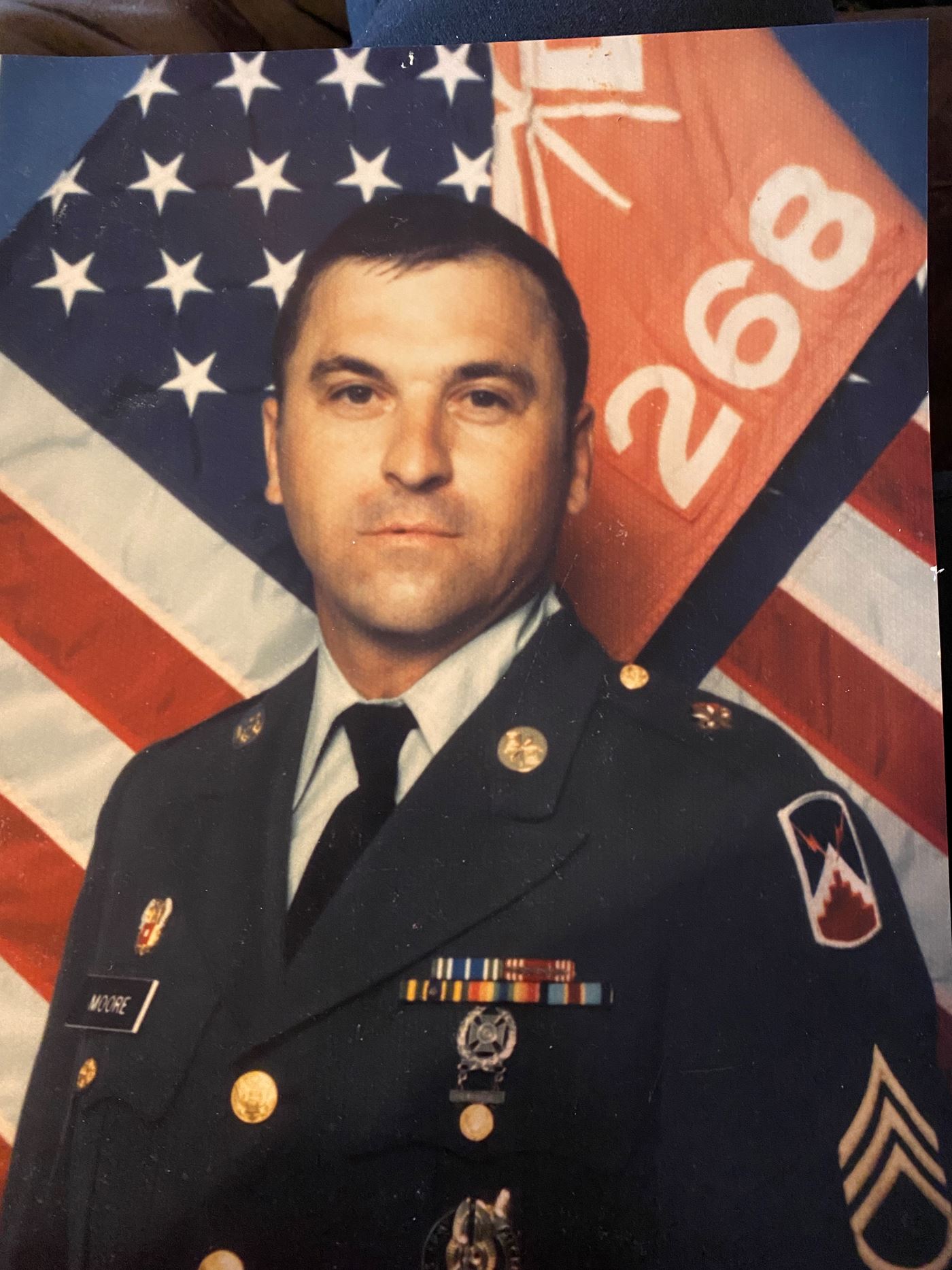 <i class="material-icons" data-template="memories-icon">stars</i><br/>William Moore, Army, SSG<br/>Posted by: Robin Moore<br/><div class='remember-wall-long-description'>Thank you for your service to our country Bill.  You sacrificed so much to stand for freedom.

Love you always,
Robin</div><a class='btn btn-primary btn-sm mt-2 remember-wall-toggle-long-description' onclick='initRememberWallToggleLongDescriptionBtn(this)'>Learn more</a>