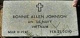 <i class="material-icons" data-template="memories-icon">account_balance</i><br/>Ronnie Allen Johnson, Navy<br/><div class='remember-wall-long-description'>Ronnie Allen Johnson - Airman - United States Navy - Vietnam - March 11th, 1947 - February 22nd, 2010.</div><a class='btn btn-primary btn-sm mt-2 remember-wall-toggle-long-description' onclick='initRememberWallToggleLongDescriptionBtn(this)'>Learn more</a>