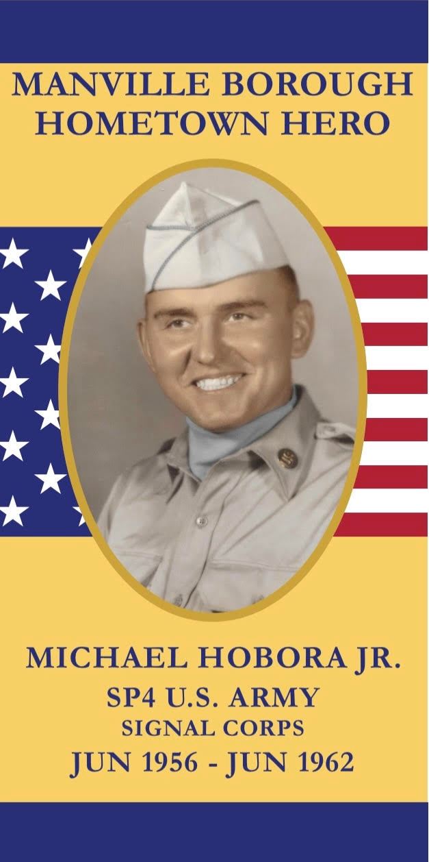 <i class="material-icons" data-template="memories-icon">account_balance</i><br/>Michael Hobora Jr., Army<br/><div class='remember-wall-long-description'>In memory of Michael Hobora's service to our nation.</div><a class='btn btn-primary btn-sm mt-2 remember-wall-toggle-long-description' onclick='initRememberWallToggleLongDescriptionBtn(this)'>Learn more</a>