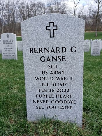 <i class="material-icons" data-template="memories-icon">message</i><br/>Bernard  Ganse, Army<br/><div class='remember-wall-long-description'>
  In loving memory of our hero, and father.</div><a class='btn btn-primary btn-sm mt-2 remember-wall-toggle-long-description' onclick='initRememberWallToggleLongDescriptionBtn(this)'>Learn more</a>