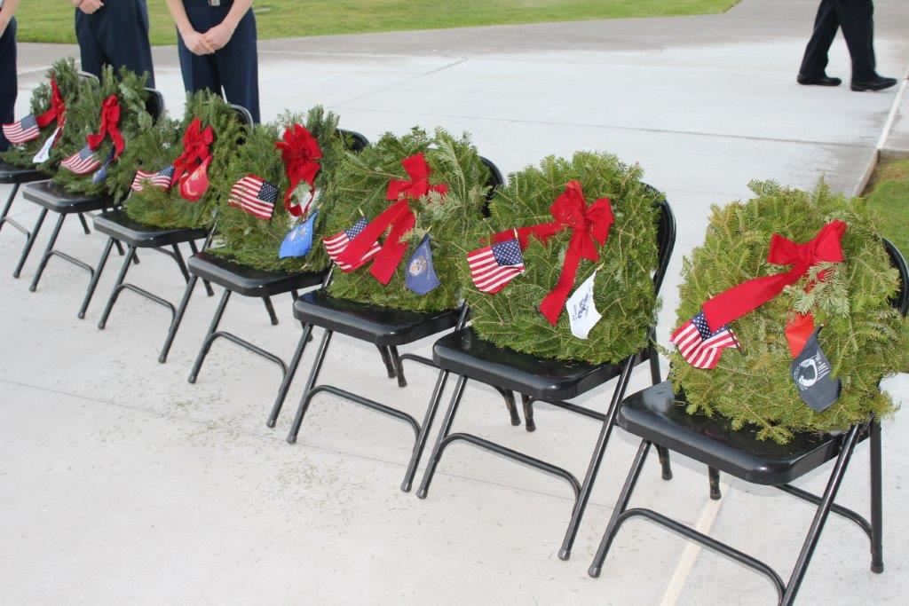 Memorial wreaths to be laid in honor of our branches of the military.