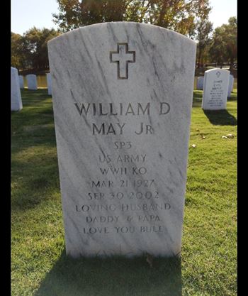 <i class="material-icons" data-template="memories-icon">account_balance</i><br/>William David May, Army<br/><div class='remember-wall-long-description'>In memory of William and Hannalore May. We will dedicate and lay a Christmas Wreath at their resting place. 
Love, Brandi, Brian & Terry (Little Kiddies)????</div><a class='btn btn-primary btn-sm mt-2 remember-wall-toggle-long-description' onclick='initRememberWallToggleLongDescriptionBtn(this)'>Learn more</a>