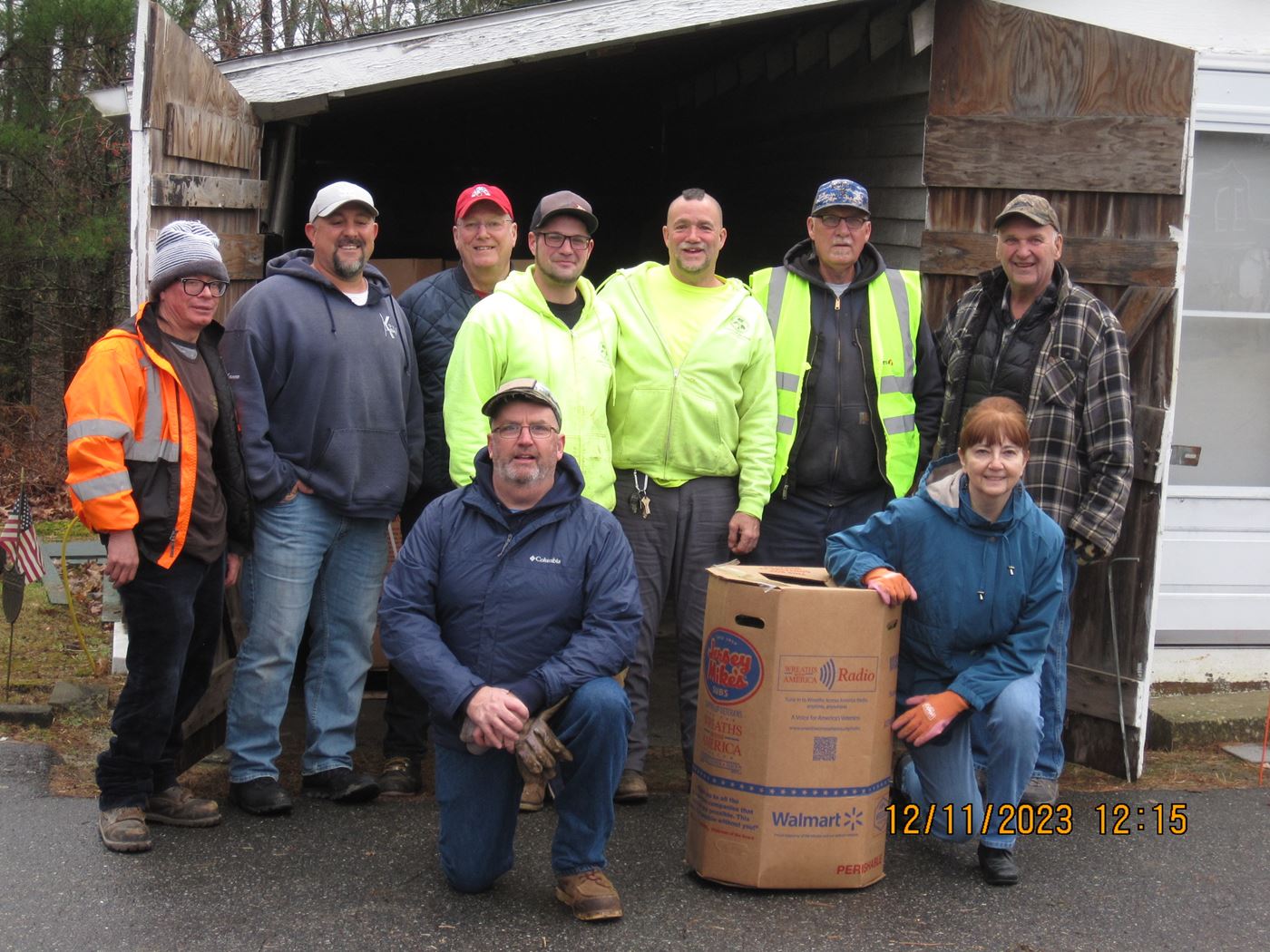 TOP LEFT TO RIGHT: Walter Rodriguez, Lance Ouellette, Russ Soucy, Callen Aubrey, Sean Cunningham, Richard Jensen, Bob Deschene, TJ, Joanne Soucy<br>