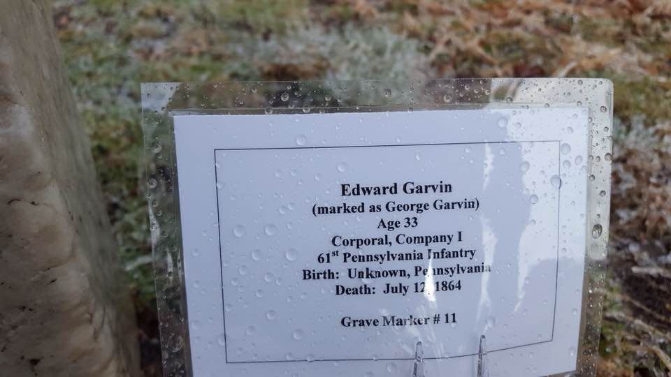 41 interred.All identified with  names and other information placed .Say their names.