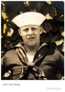 <i class="material-icons" data-template="memories-icon">account_balance</i><br/>Virgil Beaty, Navy<br/><div class='remember-wall-long-description'>Our Uncle Virgil served honorably in the U.S. Navy in the 1930s. His Beaty family is proud of his service.</div><a class='btn btn-primary btn-sm mt-2 remember-wall-toggle-long-description' onclick='initRememberWallToggleLongDescriptionBtn(this)'>Learn more</a>