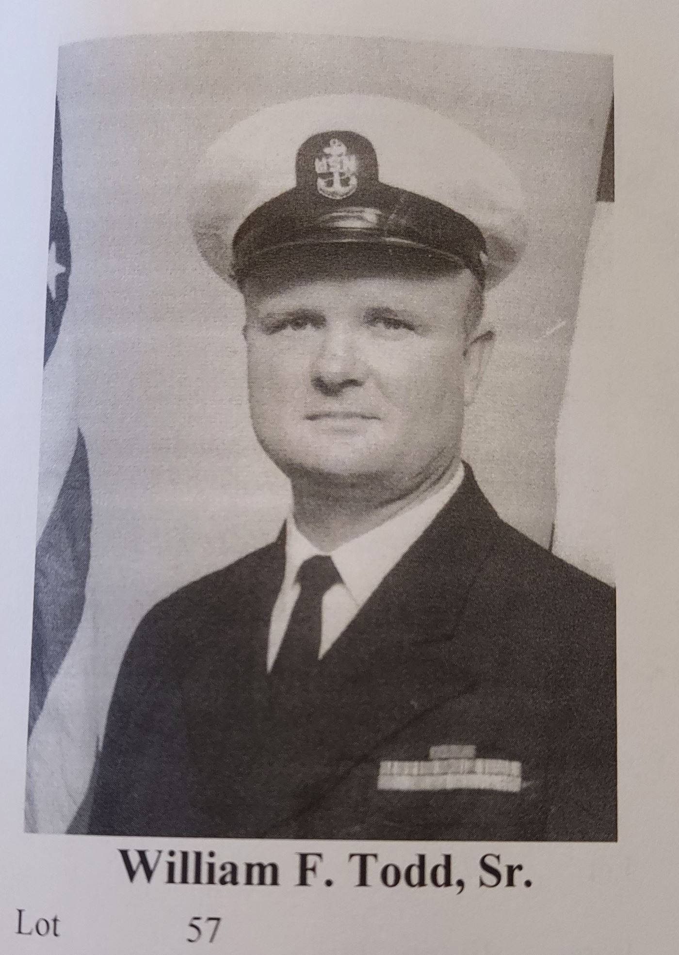 <i class="material-icons" data-template="memories-icon">chat_bubble</i><br/>William Fred Todd Sr.<br/><div class='remember-wall-long-description'>William Fred Todd Sr. United States Navy World War II, Korea, Vietnam October 21st, 1921 - June 18th, 2004</div><a class='btn btn-primary btn-sm mt-2 remember-wall-toggle-long-description' onclick='initRememberWallToggleLongDescriptionBtn(this)'>Learn more</a>