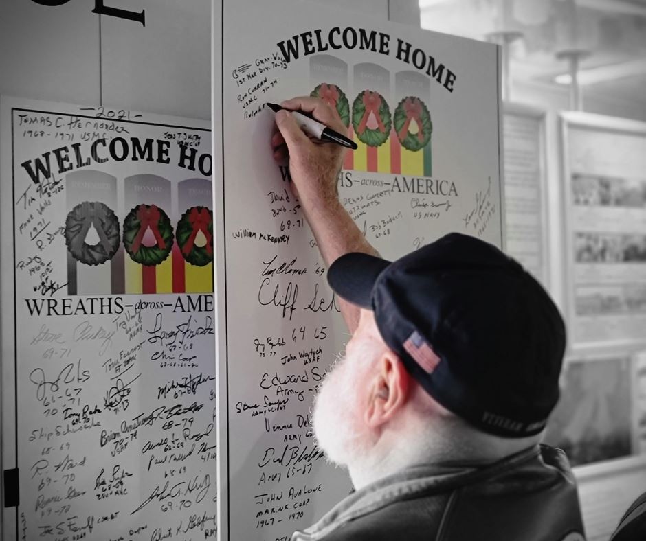 Here is one of our Vietnam Veterans the MEE Ambassadors welcomed home.&nbsp;