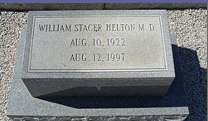 <i class="material-icons" data-template="memories-icon">chat_bubble</i><br/>William Stacer Helton<br/><div class='remember-wall-long-description'>William Stacer Helton, Sr. M.D. - United States Navy - August 10, 1922 - August 12, 1997 -  (Brownwood Cemetery, Sandersville, GA)</div><a class='btn btn-primary btn-sm mt-2 remember-wall-toggle-long-description' onclick='initRememberWallToggleLongDescriptionBtn(this)'>Learn more</a>