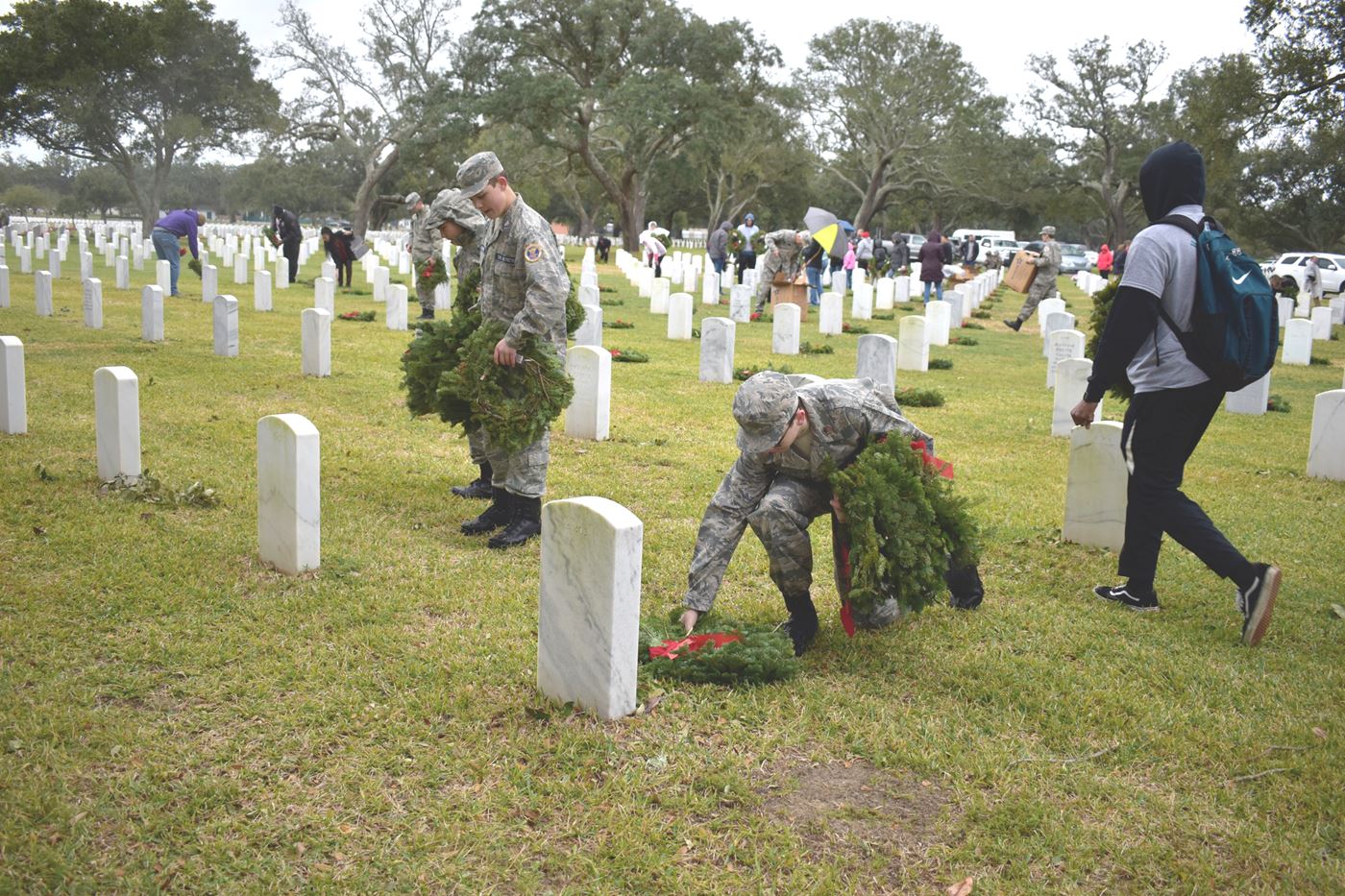 Even in the rain, cadets and volunteers came together to honor the memory of those who sacrificed for our freedom.