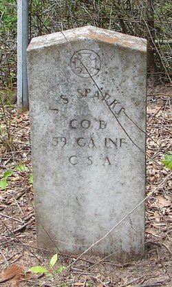 <i class="material-icons" data-template="memories-icon">chat_bubble</i><br/>Stephen Smiley Sparks<br/><div class='remember-wall-long-description'>Stephen Smiley Sparks Co. B, 59th GA Infantry Confederate States of America September 8th, 1841 - July 4th, 1863Died at the Battle of Gettysburg.</div><a class='btn btn-primary btn-sm mt-2 remember-wall-toggle-long-description' onclick='initRememberWallToggleLongDescriptionBtn(this)'>Learn more</a>