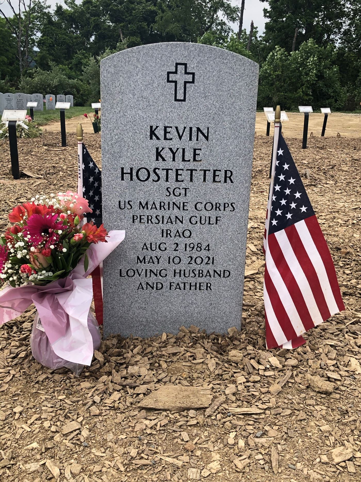 <i class="material-icons" data-template="memories-icon">message</i><br/>Kevin Hostetter, Marine Corps<br/>Served from 2003 to 2011<br/>Born 8/2/1984<br/>Passed on 5/10/2021<br/>Posted by: Jody Hostetter<br/><div class='remember-wall-long-description'>We love and miss you everyday!!
Love your Wife and Kids</div><a class='btn btn-primary btn-sm mt-2 remember-wall-toggle-long-description' onclick='initRememberWallToggleLongDescriptionBtn(this)'>Learn more</a>