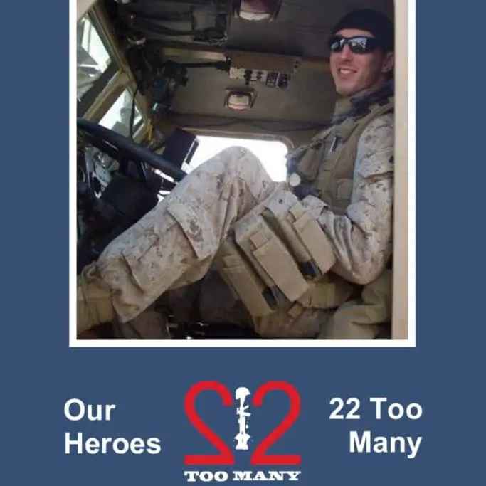 <i class="material-icons" data-template="memories-icon">chat_bubble</i><br/>Brandon Meyers, Marine Corps, Cpl<br/>Posted by: Suzanne Pierce-Coggins<br/><div class='remember-wall-long-description'>In Memory of Cpl Brandon Meyers 

#22TooMany#OurHeroesare#NeverForgotten</div><a class='btn btn-primary btn-sm mt-2 remember-wall-toggle-long-description' onclick='initRememberWallToggleLongDescriptionBtn(this)'>Learn more</a>