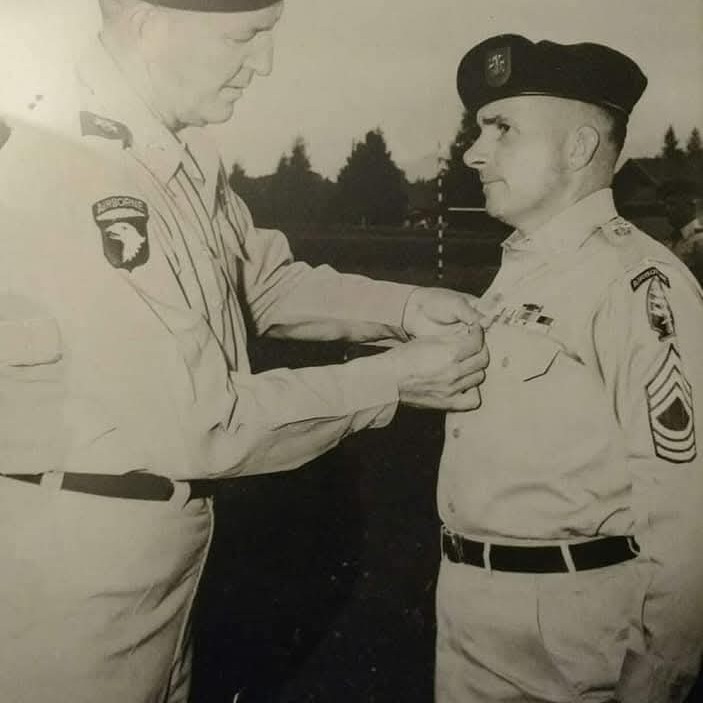 <i class="material-icons" data-template="memories-icon">chat_bubble</i><br/>Ronald M. Schrock, Sr, Army, Master Sergeant<br/>Posted by: Matt Pitcher<br/><div class='remember-wall-long-description'>I donate these wreaths in memory of my grandfather, U.S. Army Master Sergeant Ronald M. Schrock, Sr, a veteran of World War 2, the Korean conflict, and the Vietnam War. He was a Green Beret, Bronze Star Medal and Congressional Medal of Honor recipient. He dedicated over 30 years of total service to his country.</div><a class='btn btn-primary btn-sm mt-2 remember-wall-toggle-long-description' onclick='initRememberWallToggleLongDescriptionBtn(this)'>Learn more</a>