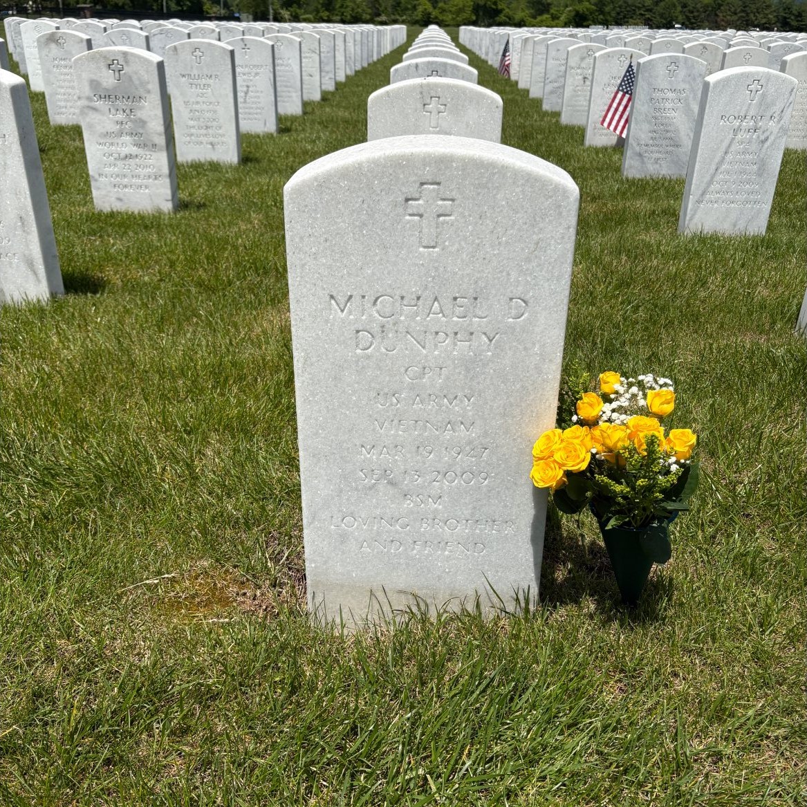 <i class="material-icons" data-template="memories-icon">chat_bubble</i><br/>MICHAEL DUNPHY, Army, CAPTAIN<br/>Posted by: PAT DUNPHY SAVKO<br/><div class='remember-wall-long-description'>FOR MY LOVING BROTHER & FRIEND</div><a class='btn btn-primary btn-sm mt-2 remember-wall-toggle-long-description' onclick='initRememberWallToggleLongDescriptionBtn(this)'>Learn more</a>