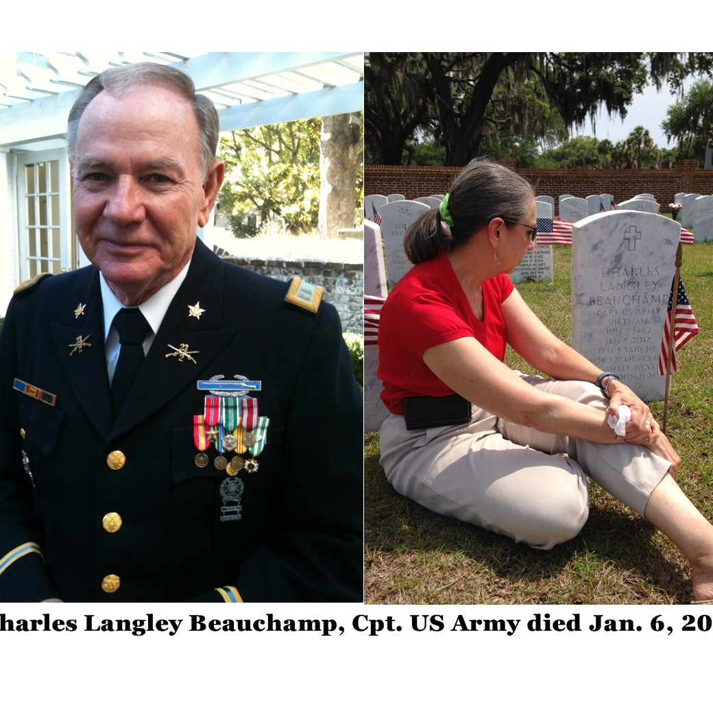 <i class="material-icons" data-template="memories-icon">chat_bubble</i><br/>Charles L Beauchamp, Army, captain<br/>Born 6/7/1942<br/>Passed on 1/6/2014<br/>Posted by: Ann Beauchamp, Beloved Wife<br/><div class='remember-wall-long-description'>Bravest man I know. You endured and lived your faith in Jesus as Savior until you joined Him at the throne of God.</div><a class='btn btn-primary btn-sm mt-2 remember-wall-toggle-long-description' onclick='initRememberWallToggleLongDescriptionBtn(this)'>Learn more</a>