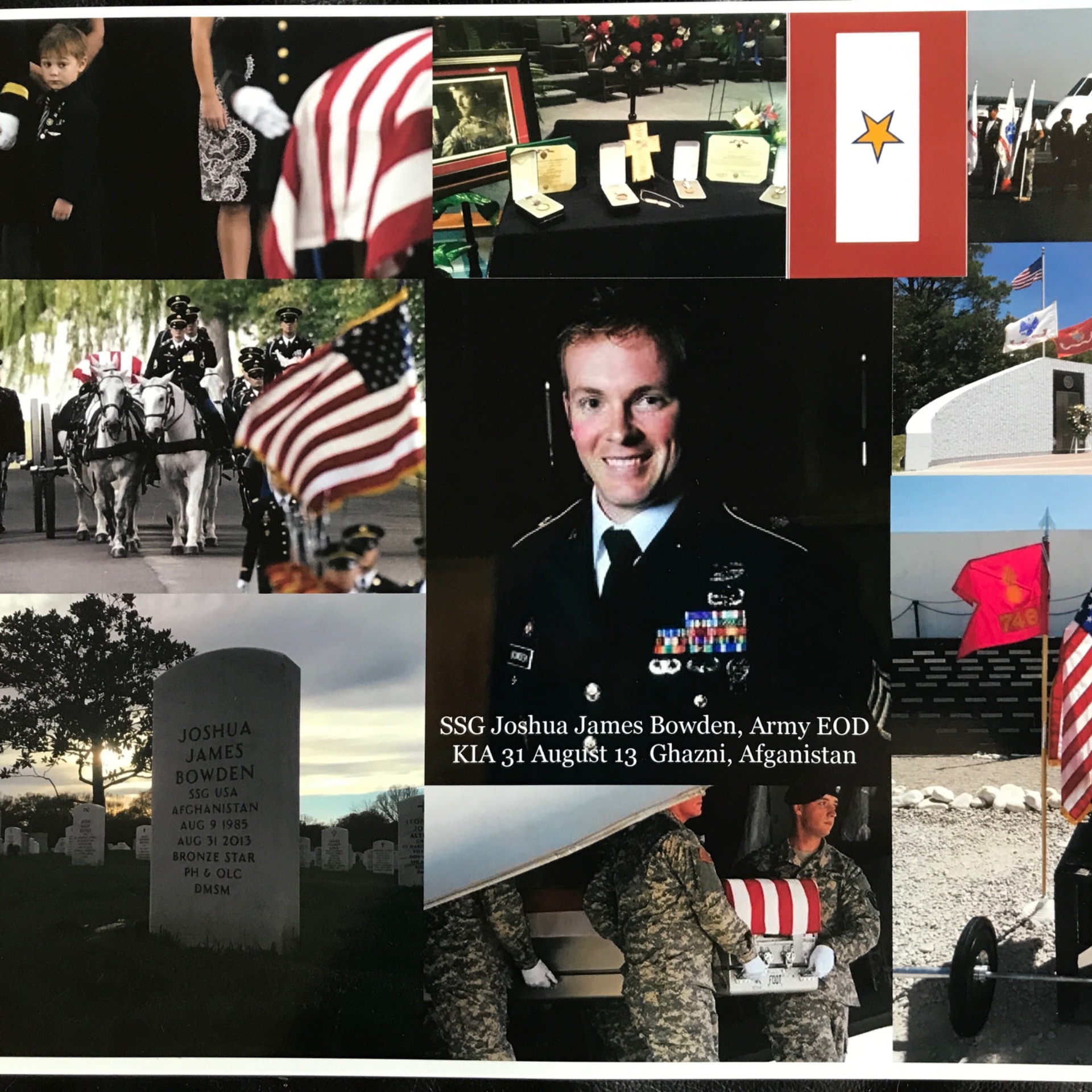 <i class="material-icons" data-template="memories-icon">chat_bubble</i><br/>SSG Joshua J Bowden Army, EOD, <br/>Posted by: Yolanda W Bowden<br/><div class='remember-wall-long-description'>In honor of Kaden J Bowden, in memory of his father Joshua</div><a class='btn btn-primary btn-sm mt-2 remember-wall-toggle-long-description' onclick='initRememberWallToggleLongDescriptionBtn(this)'>Learn more</a>