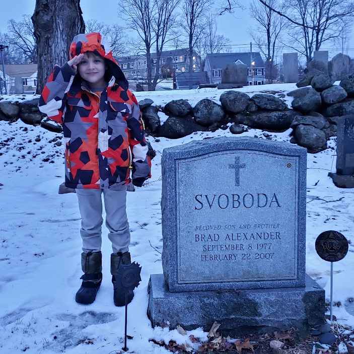 <i class="material-icons" data-template="memories-icon">chat_bubble</i><br/>Posted by: Robert Svoboda<br/><div class='remember-wall-long-description'>I'm not near so if someone can make it out toWadsworth Cemetery in Danvers, MA 01923 and drop a wreath off for my Brother and my son's Uncle, I would appreciate it. Rt. 62 to Summer Street, back side, half way down. It's small cemetery from before the Revolutionary War.http://www.wadsworthcemetery.com/</div><a class='btn btn-primary btn-sm mt-2 remember-wall-toggle-long-description' onclick='initRememberWallToggleLongDescriptionBtn(this)'>Learn more</a>