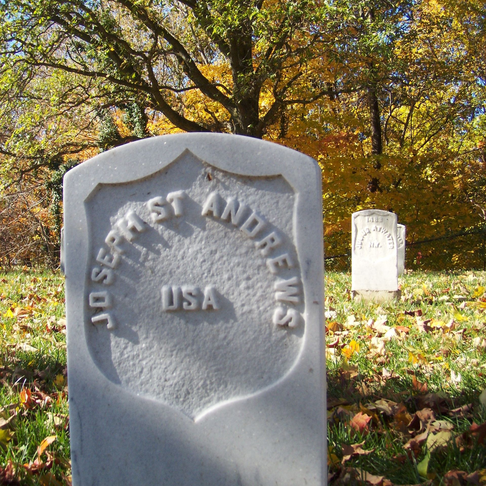 <i class="material-icons" data-template="memories-icon">chat_bubble</i><br/>Joseph St. Andrews (POW), Army, Private<br/>Born 2/1/1846<br/>Passed on 10/13/1864<br/>Posted by: Dennis St. Andrew, PDC, Camp Commander, MG Kilpatrick Camp No. 7 SUVCW, Cary, NC<br/><div class='remember-wall-long-description'>Born 2/1/1846Passed on 10/13/1864Posted by: Dennis St. AndrewPVT Joseph St. Andrews, 12th US Infantry, Civil War. POW Battle of Globe Tavern 1864. Died of illness due to Confederate mistreatment on October 13th, 1864, age 18, in Annapolis Army hospital. Buried the same day. He fought and died to preserve the Union. Uncle Joseph, rest in peace with honor. (2025).</div><a class='btn btn-primary btn-sm mt-2 remember-wall-toggle-long-description' onclick='initRememberWallToggleLongDescriptionBtn(this)'>Learn more</a>