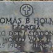 <i class="material-icons" data-template="memories-icon">chat_bubble</i><br/>Thomas Binion Holmes<br/><div class='remember-wall-long-description'>Thomas Binion Holmes - Private - Headquarters Detachment One Station Com. - United States Army - World War II - October 25, 1905 - June 6, 1958 - Deepstep Methodist Church Cemetery, Deepstep, GA</div><a class='btn btn-primary btn-sm mt-2 remember-wall-toggle-long-description' onclick='initRememberWallToggleLongDescriptionBtn(this)'>Learn more</a>