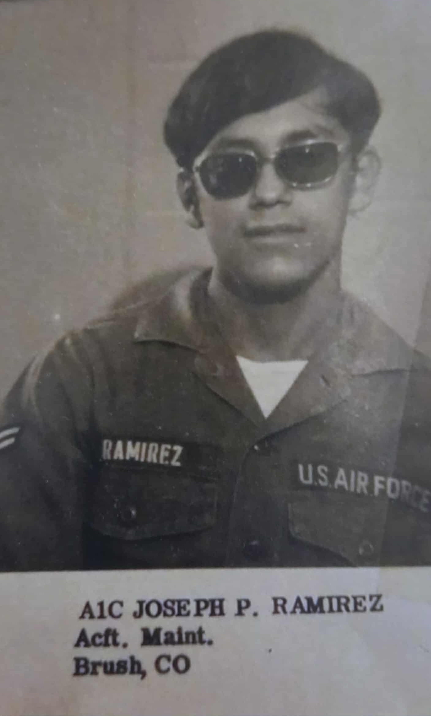 <i class="material-icons" data-template="memories-icon">chat_bubble</i><br/>Joseph P. Ramirez, E5<br/>Posted by: Jay Phillips<br/><div class='remember-wall-long-description'>USAF Tactical Aircraft Maintenance Specialist1973-1979</div><a class='btn btn-primary btn-sm mt-2 remember-wall-toggle-long-description' onclick='initRememberWallToggleLongDescriptionBtn(this)'>Learn more</a>