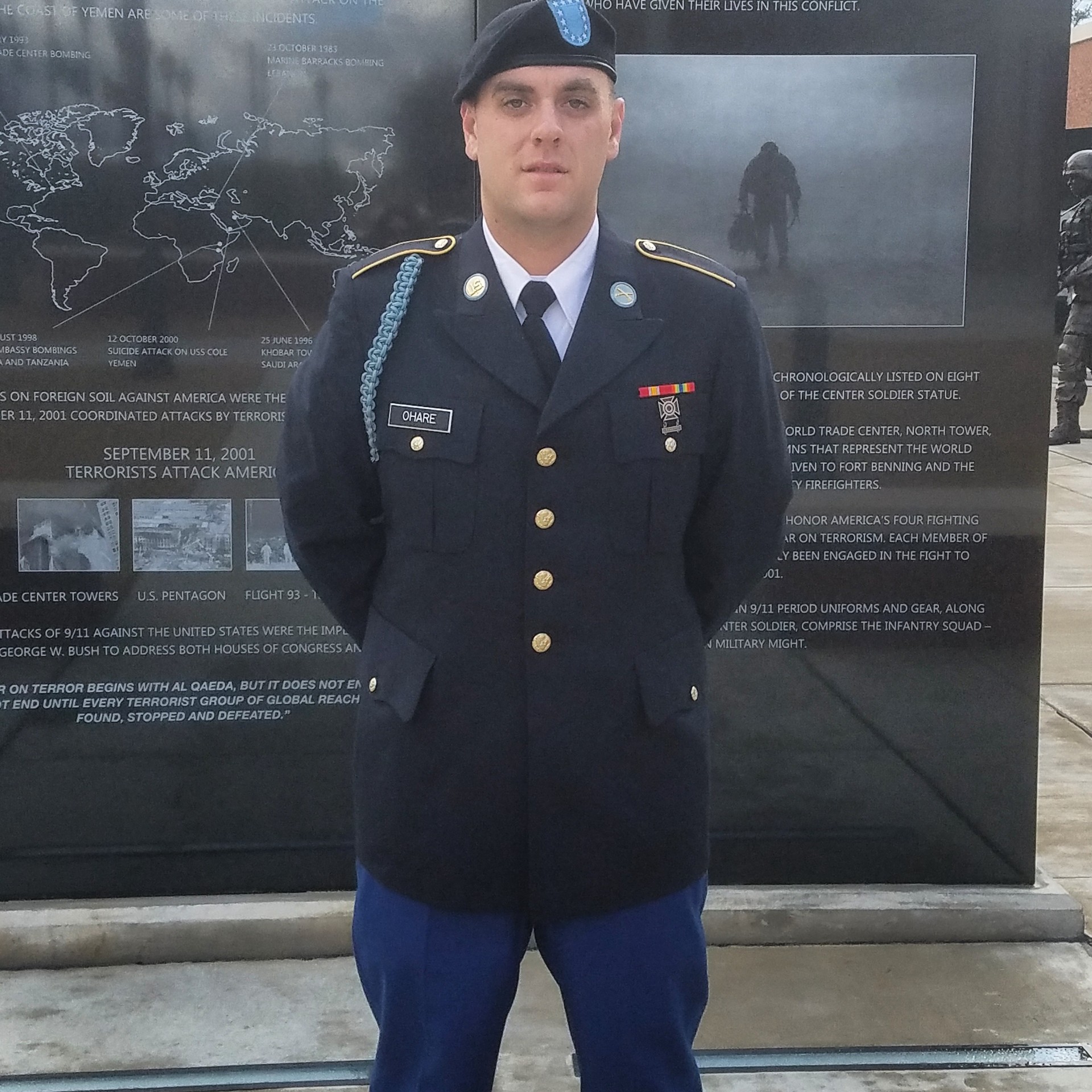 <i class="material-icons" data-template="memories-icon">chat_bubble</i><br/>SPC Robert Dennis O'Hare, Army, Specialist<br/>Posted by: Cindie O'Hare<br/><div class='remember-wall-long-description'>Thank you for serving with honor my dear son! Merry Christmas in Heaven! We love and miss you always,Mom and Dad</div><a class='btn btn-primary btn-sm mt-2 remember-wall-toggle-long-description' onclick='initRememberWallToggleLongDescriptionBtn(this)'>Learn more</a>