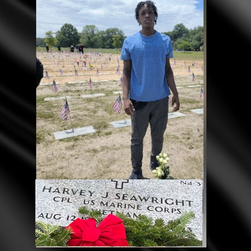 <i class="material-icons" data-template="memories-icon">chat_bubble</i><br/>Harvey James Seawright, Marine Corps, <br/>Posted by: Kevin<br/><div class='remember-wall-long-description'>I will always love you. Thank you for Service, miss you much! Love your grandson, Kevin.</div><a class='btn btn-primary btn-sm mt-2 remember-wall-toggle-long-description' onclick='initRememberWallToggleLongDescriptionBtn(this)'>Learn more</a>
