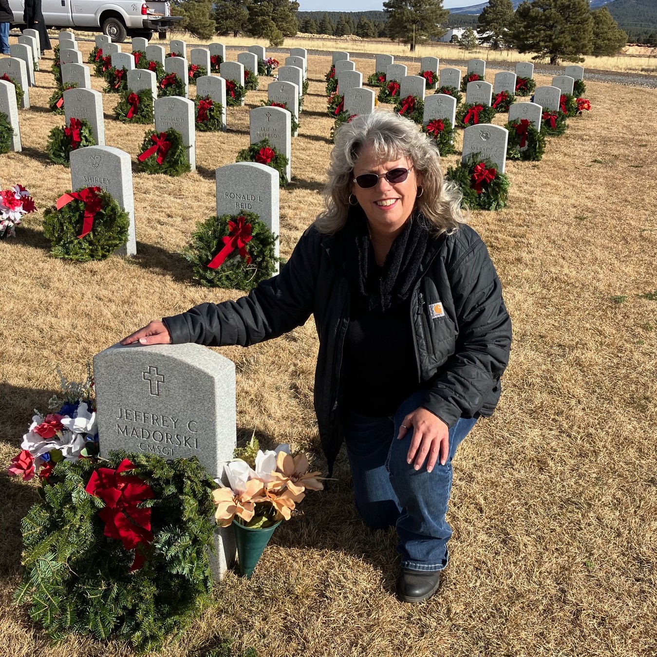 <i class="material-icons" data-template="memories-icon">chat_bubble</i><br/>Jeff Madorski, CMSgt<br/>Born 10/11/2025<br/>Passed on 11/29/2023<br/>Posted by: Judy Dillman<br/><div class='remember-wall-long-description'>Jeff (Maddog), you are dearly missed!</div><a class='btn btn-primary btn-sm mt-2 remember-wall-toggle-long-description' onclick='initRememberWallToggleLongDescriptionBtn(this)'>Learn more</a>