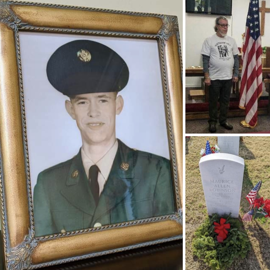 <i class="material-icons" data-template="memories-icon">chat_bubble</i><br/>Maurice A. Robinson, Army, SSG<br/>Posted by: Sonya Dooley<br/><div class='remember-wall-long-description'>I am sponsoring these wreaths in memory of my favorite and most loved veteran — my Dad, Maurice A. Robinson. His dedicated service included 24 years in the Army and the National Guard. My Dad was most proud of being a Vietnam Vet. I know he’s looking down from above and loving that his fellow vets are being honored in such a special way this and every Christmas season.</div><a class='btn btn-primary btn-sm mt-2 remember-wall-toggle-long-description' onclick='initRememberWallToggleLongDescriptionBtn(this)'>Learn more</a>