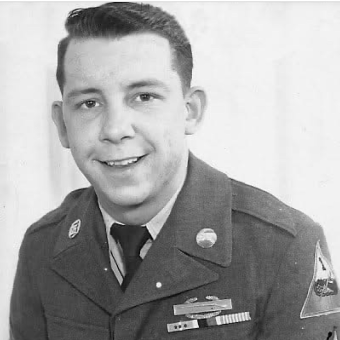 <i class="material-icons" data-template="memories-icon">chat_bubble</i><br/>Eugene Lee Short, Army, CPL<br/>Born 7/17/1930<br/>Passed on 2/29/1972<br/>Posted by: Scott and Sharon Short<br/><div class='remember-wall-long-description'>GHQ 1st Raider Company8227th Army UnitWe are very proud of this soldier (daddy to Scott and Denise) who served our country. His uniform here shows 3 campaign stars of 4 he was awarded. He was also awarded the Arrowhead for the Inchon Invasion. He’s also wearing the Japan occupation medal that was awarded to everyone who served in Japan during the occupation and a United Nations medal awarded to those who served under the UN command and the Combat Infantry Badge awarded to an infantry unit that experienced combat for a 30 day period. We are still free because of the brave like him.</div><a class='btn btn-primary btn-sm mt-2 remember-wall-toggle-long-description' onclick='initRememberWallToggleLongDescriptionBtn(this)'>Learn more</a>