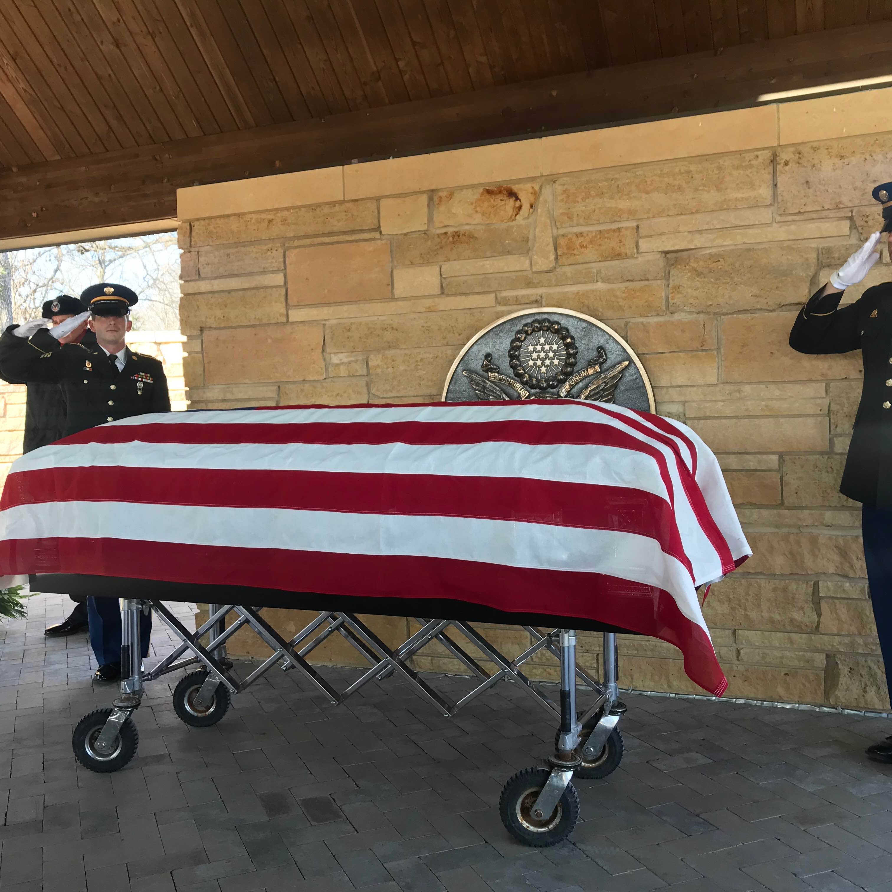 <i class="material-icons" data-template="memories-icon">chat_bubble</i><br/>John A Blake, Army, <br/>Posted by: Cassandra Bajak<br/><div class='remember-wall-long-description'>God Bless you dad. Merry Christmas.Love you.</div><a class='btn btn-primary btn-sm mt-2 remember-wall-toggle-long-description' onclick='initRememberWallToggleLongDescriptionBtn(this)'>Learn more</a>