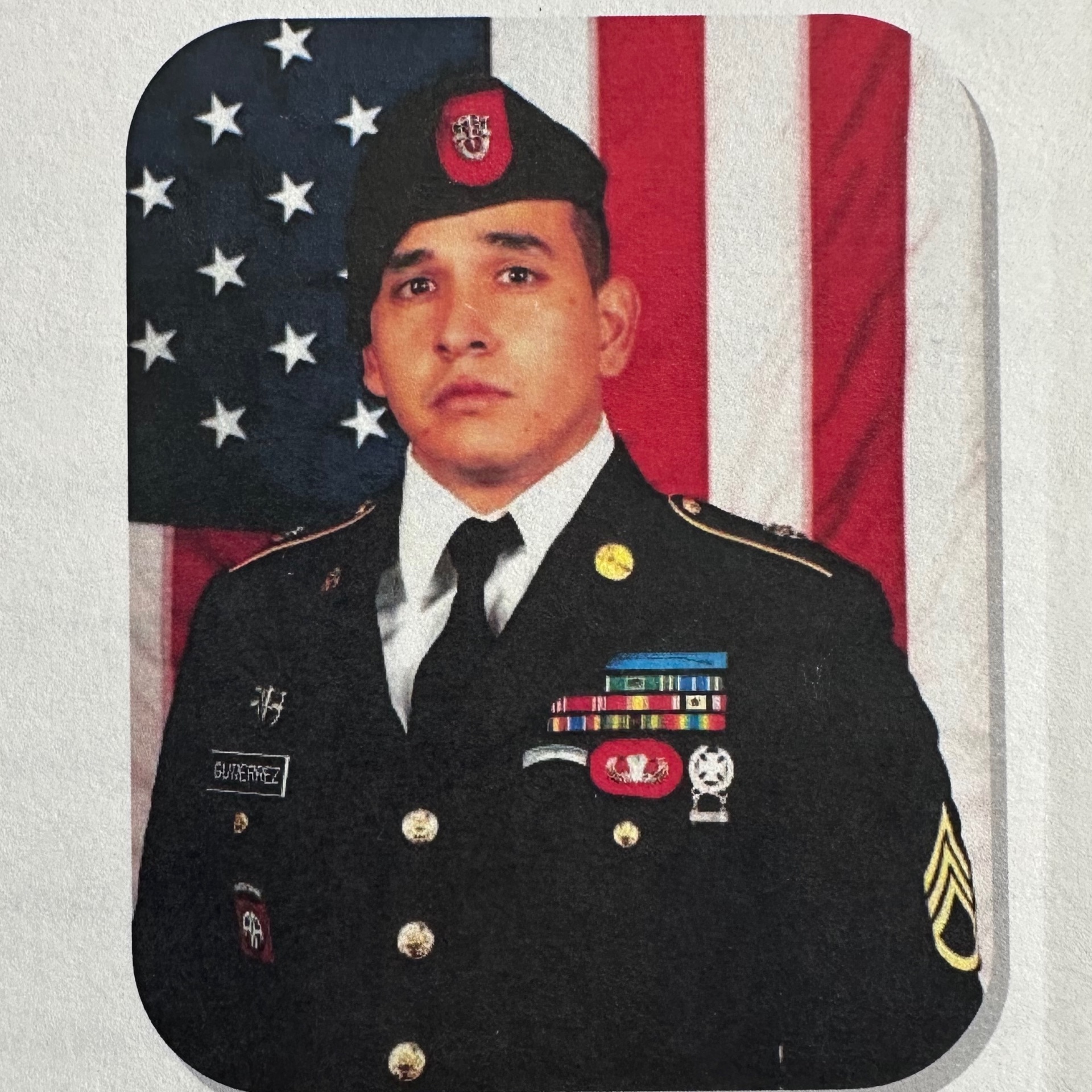 <i class="material-icons" data-template="memories-icon">chat_bubble</i><br/>JAVIER JAGUAR GUTIERREZ, Army, SFC<br/>Born 8/12/1991<br/>Passed on 2/8/2020<br/>Posted by: Tuttle Family<br/><div class='remember-wall-long-description'>Christmas Memorial Thank YouTo the beloved Gold Star Family of Sergeant First Class Javier “Jaguar” GutierrezBorn August 12, 1991 – KIA February 8, 2020, Afghanistan---At Christmastime, when families gather and the spirit of hope fills our homes, we pause to remember Javier—a son, brother, and warrior whose courage and devotion will never be forgotten. His sacrifice reminds us of the true meaning of giving: offering oneself for the sake of others, for freedom, and for love of country.To his family, we extend our deepest gratitude. You carried the weight of his service, shared in his calling, and now bear the immeasurable burden of his loss. Please know that his sacrifice shines like a light in this season of remembrance. His name will be spoken with reverence, his story told with pride, and his spirit honored with love.We thank you for giving this nation a hero. As wreaths are laid across America this Christmas, may Javier’s memory be a guiding star, and may you find comfort in knowing that his brothers and sisters in arms, and a grateful nation, stand with you always.---With respect, gratitude, and eternal remembrance,The TuttlesIn partnership with Wreaths Across America“Remember. Honor. Teach.”</div><a class='btn btn-primary btn-sm mt-2 remember-wall-toggle-long-description' onclick='initRememberWallToggleLongDescriptionBtn(this)'>Learn more</a>