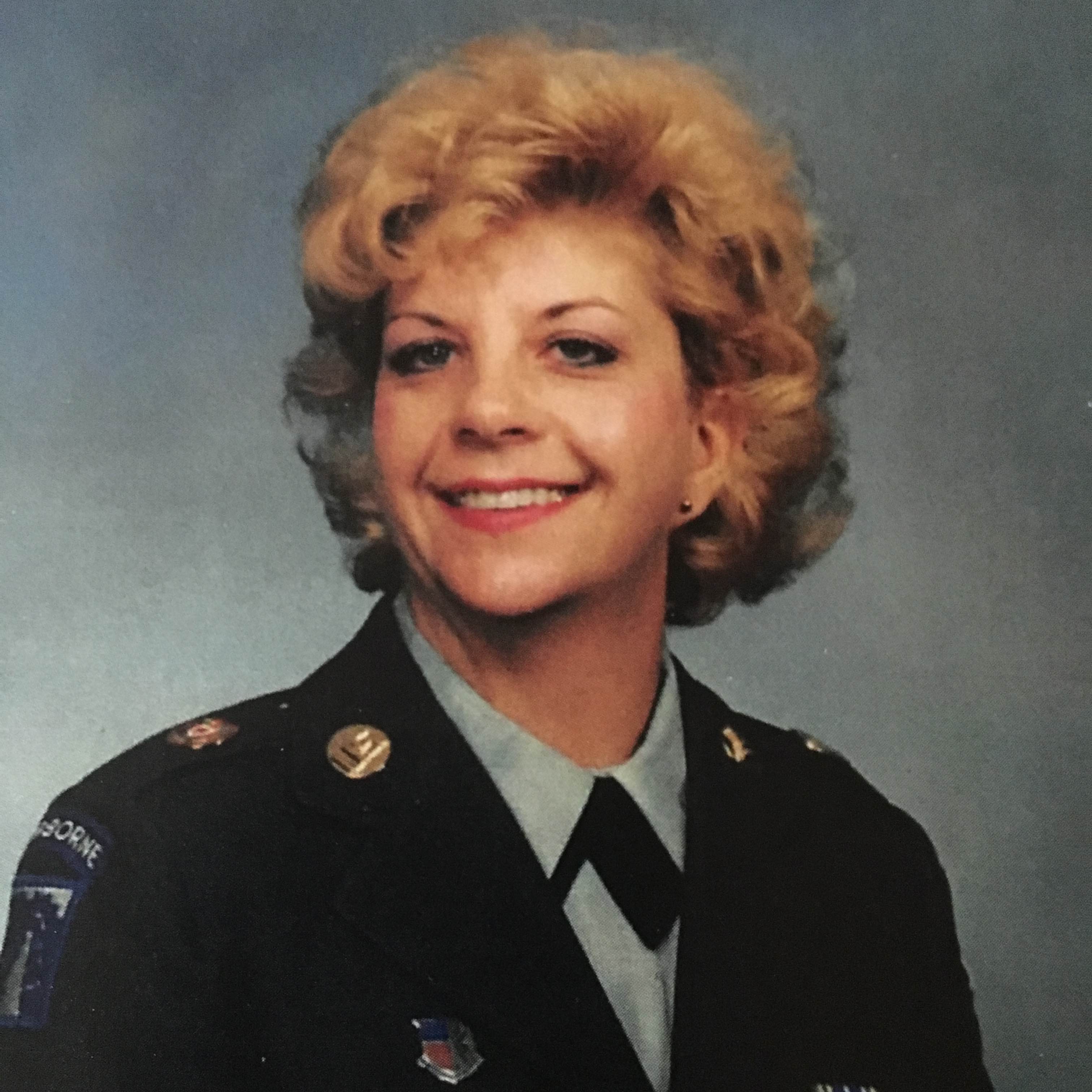 <i class="material-icons" data-template="memories-icon">chat_bubble</i><br/>Gloria S. Lovely, Army, SSG<br/>Posted by: Wayne Lovely<br/><div class='remember-wall-long-description'>Gloria thank you for your service and you will always be remembered love Wayne.</div><a class='btn btn-primary btn-sm mt-2 remember-wall-toggle-long-description' onclick='initRememberWallToggleLongDescriptionBtn(this)'>Learn more</a>