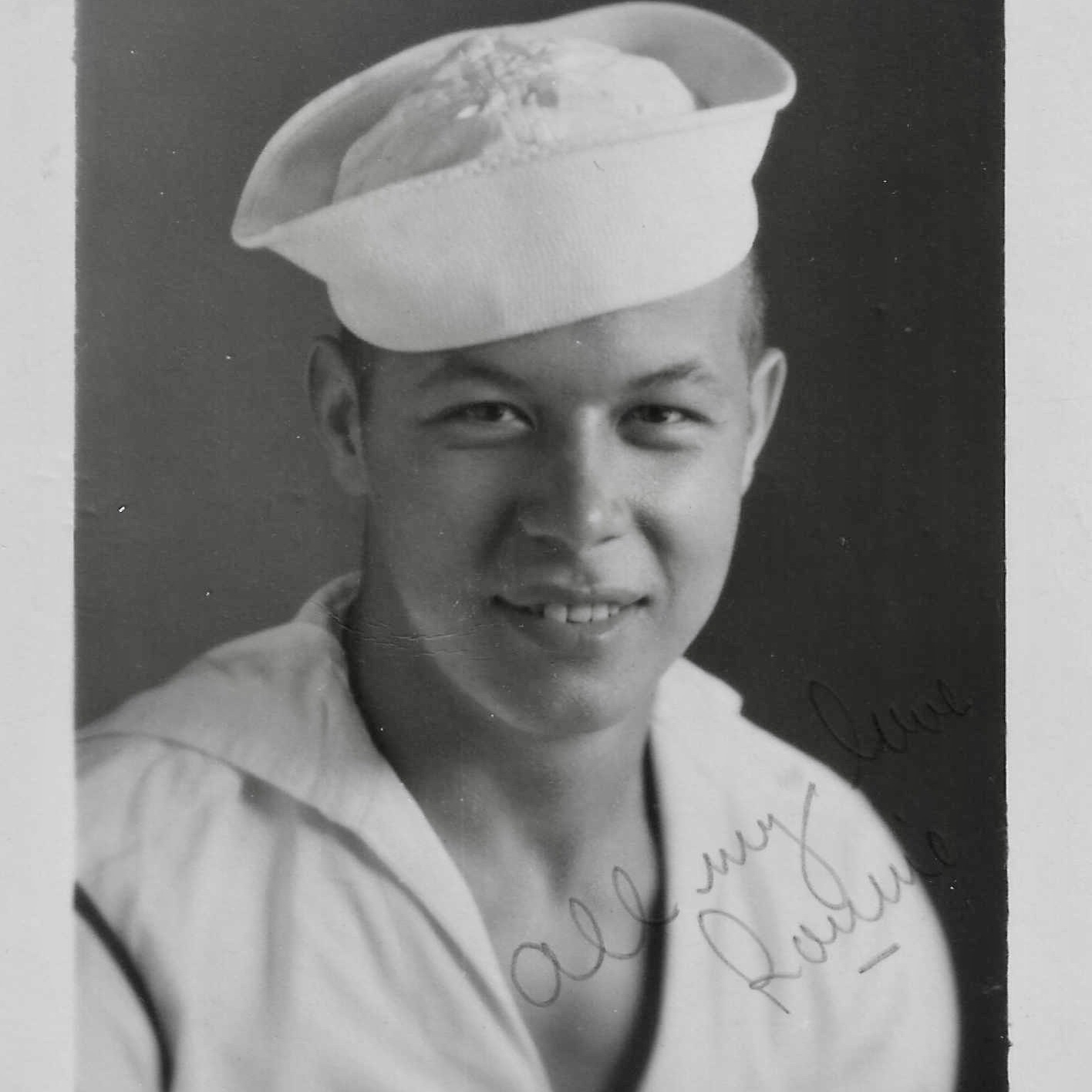 <i class="material-icons" data-template="memories-icon">chat_bubble</i><br/>Ronald E. Covert, Navy, Seaman 1st Class<br/>Posted by: Covert Family<br/><div class='remember-wall-long-description'>Our dad, a Canadian citizen, enlisted in the US Navy at the age of 16. After basic training at the Great Lakes Naval Station, he was stationed in the Pacific/Philipines. At the conclusion of the war, his ship was part of the US flotilla in Tokyo Bay at the time of the Japanese surrender. A long-time supporter of the Navy, he was on the committee that restored the Tripoli Monument at the Academy.</div><a class='btn btn-primary btn-sm mt-2 remember-wall-toggle-long-description' onclick='initRememberWallToggleLongDescriptionBtn(this)'>Learn more</a>