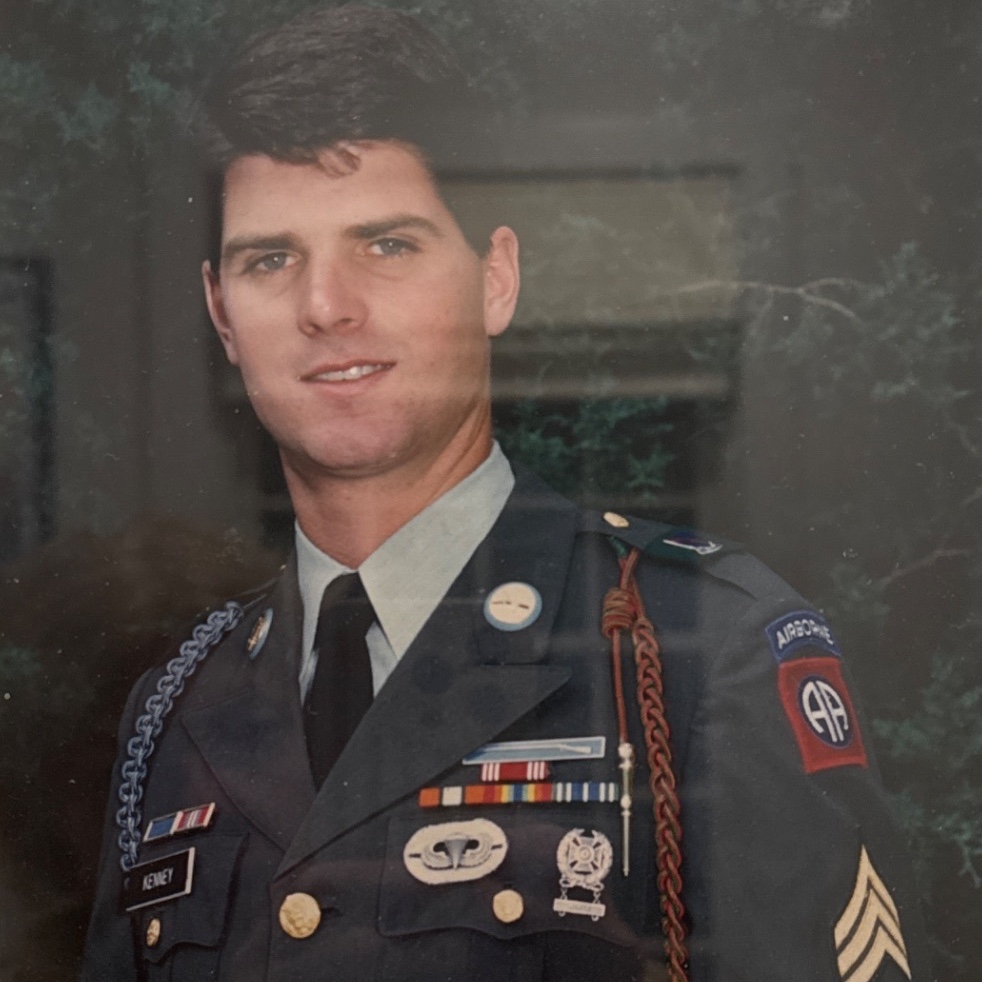 <i class="material-icons" data-template="memories-icon">chat_bubble</i><br/>John Donel Kenney Jr, Army, SGY<br/>Born 4/27/1993<br/>Posted by: Katie<br/><div class='remember-wall-long-description'>Forever loved, forever remembered, forever in our hearts, forever blessed</div><a class='btn btn-primary btn-sm mt-2 remember-wall-toggle-long-description' onclick='initRememberWallToggleLongDescriptionBtn(this)'>Learn more</a>