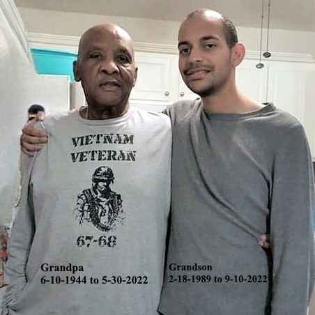 <i class="material-icons" data-template="memories-icon">chat_bubble</i><br/>Vaughn Guy, Army, E-6<br/>Posted by: Leonor Guy<br/><div class='remember-wall-long-description'>My husband, Vaughn Guy, was a retired Army Vietnam Veteran and always so proud of his service as we always were of him. We lost our oldest grandson, 33 year old Air Force Veteran, Jean-Pierre A. Betz, 15 weeks after my husband. They are both missed so very much.</div><a class='btn btn-primary btn-sm mt-2 remember-wall-toggle-long-description' onclick='initRememberWallToggleLongDescriptionBtn(this)'>Learn more</a>