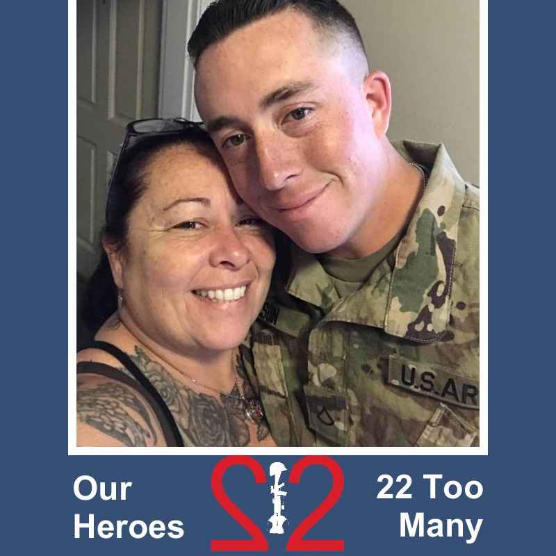 <i class="material-icons" data-template="memories-icon">chat_bubble</i><br/>James L. Wilson, Jr., Army, SGT<br/>Posted by: Suzanne Pierce-Coggins<br/><div class='remember-wall-long-description'>In Memory of SGT James L. Wilson,
Jr. US Army
May 26, 1992 – April 3, 2021

#22TooMany#OurHeroesare#NeverForgotten</div><a class='btn btn-primary btn-sm mt-2 remember-wall-toggle-long-description' onclick='initRememberWallToggleLongDescriptionBtn(this)'>Learn more</a>